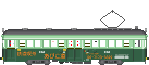 阪堺電気軌道モ161形広告塗装：鉄道喫茶あびこ道I