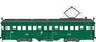 阪堺電気軌道モ161形緑一色塗装