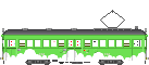 阪堺電気軌道モ161形緑雲塗装平成22年復刻仕様