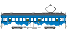 阪堺電気軌道モ161形青雲塗装平成23年復刻仕様
